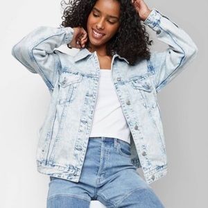 H&M oversized Jean Jacket -size US 4